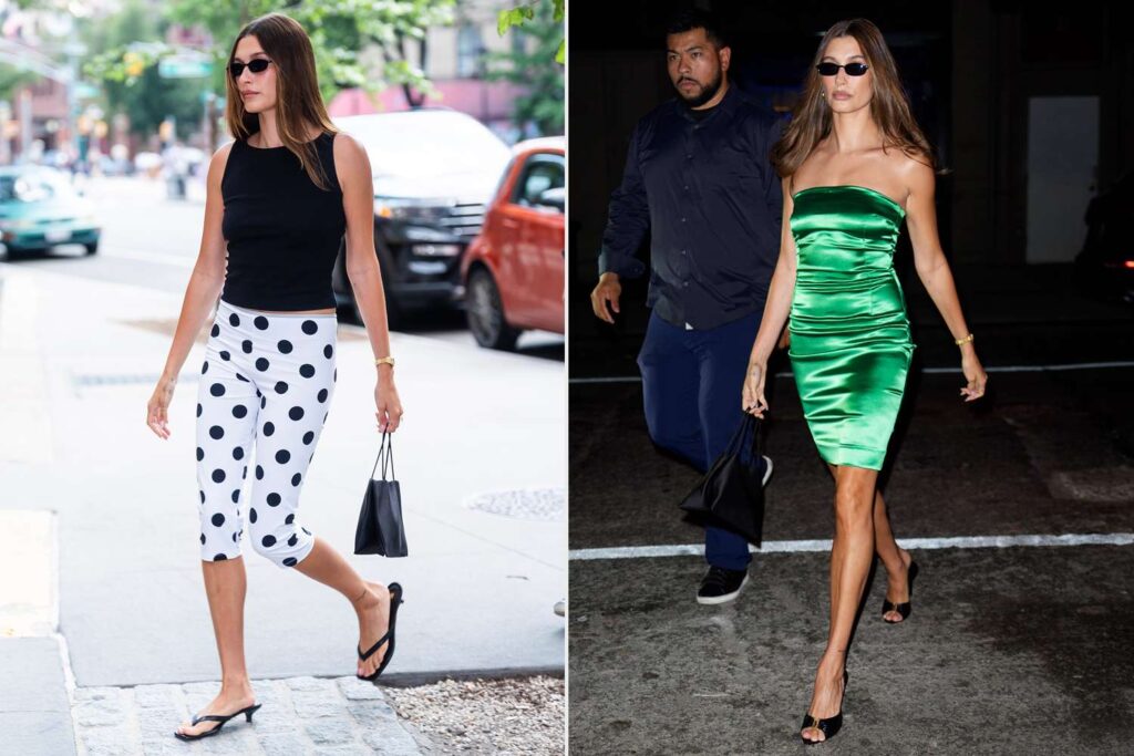 Hailey Bieber y su regreso a los capris: Dos looks glamorosos para el calor de Nueva York