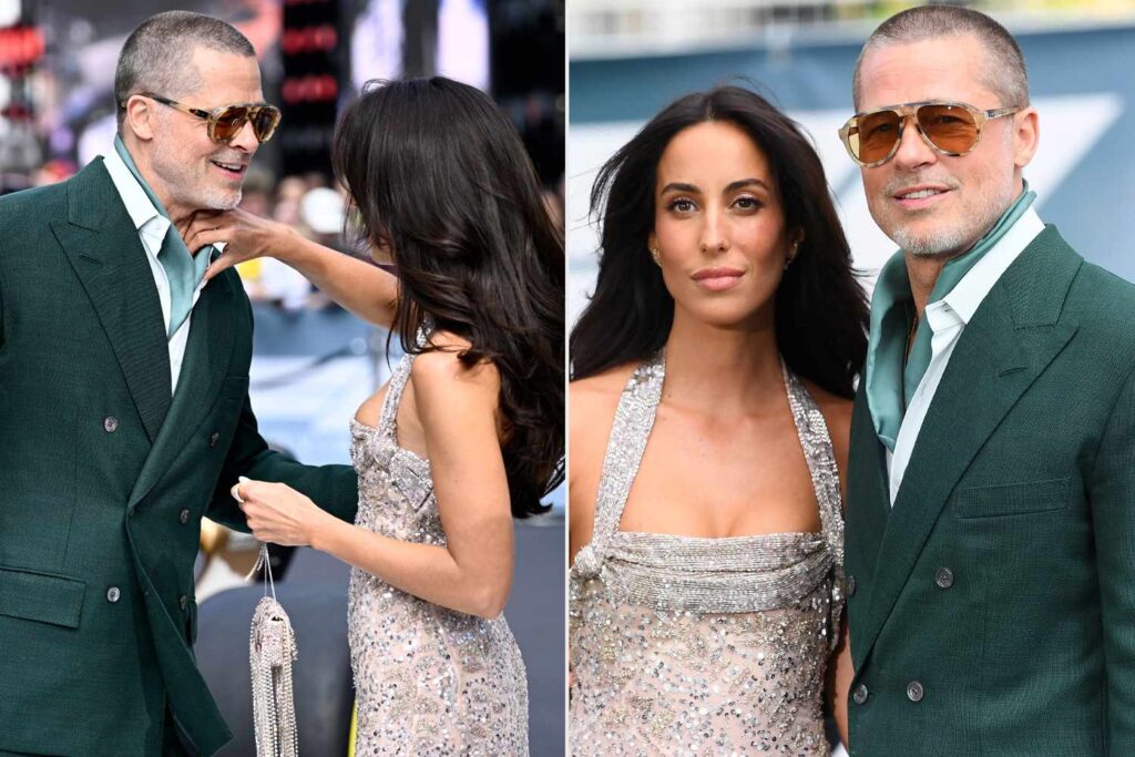 Brad Pitt e Ines de Ramon deslumbran en el estreno de "F1" en Londres