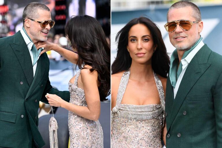 Brad Pitt e Ines de Ramon deslumbran en el estreno de "F1" en Londres