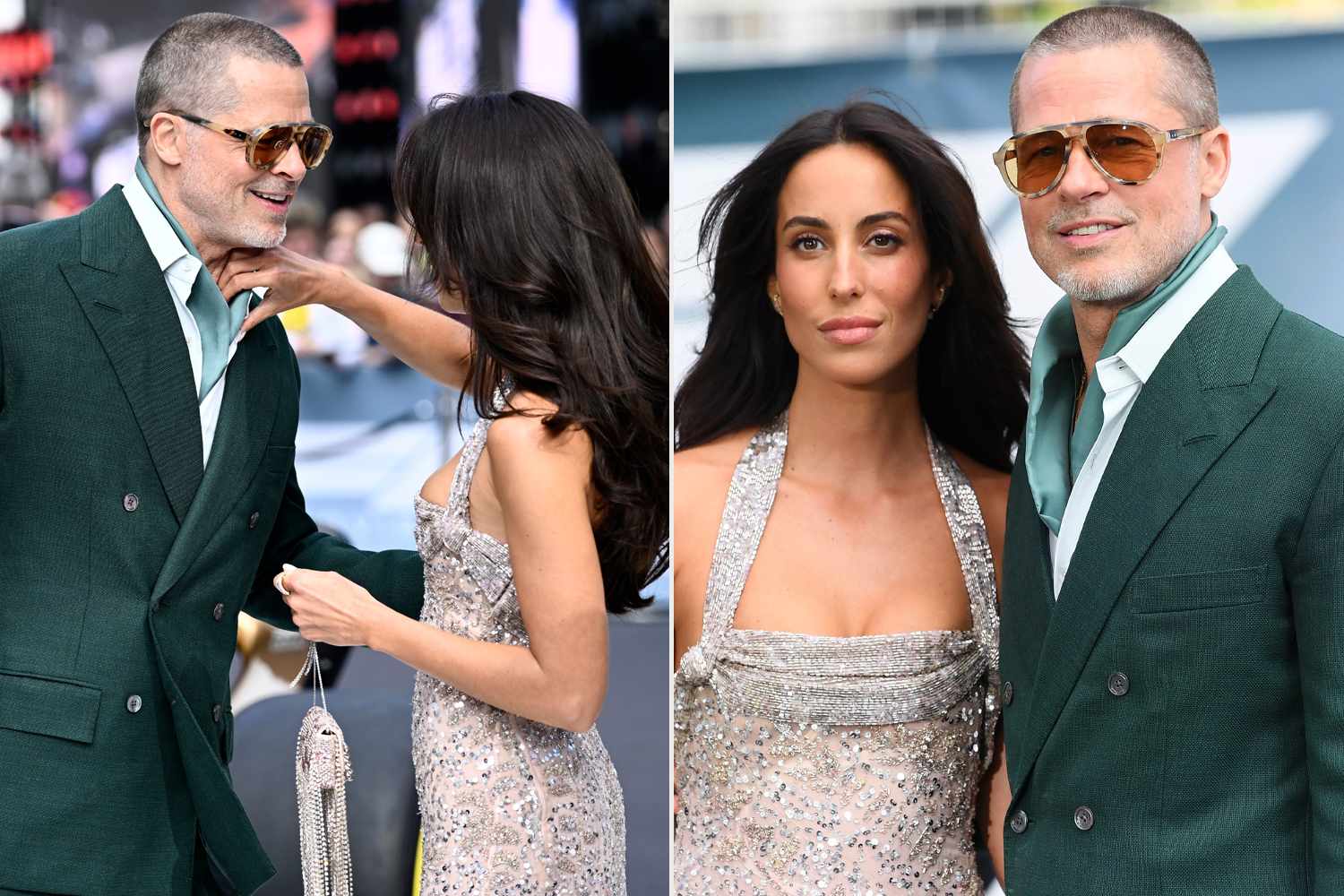 Brad Pitt e Ines de Ramon deslumbran en el estreno de "F1" en Londres