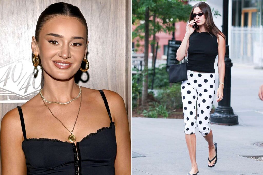 Kristin Juszczyk elogia el estilo de Hailey Bieber y la nombra una de sus 'GOATs' de la moda