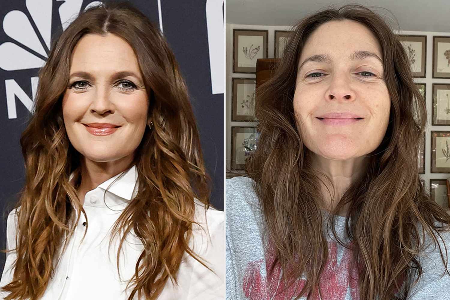 Drew Barrymore celebra su edad con un selfie sin maquillaje y un mensaje inspirador