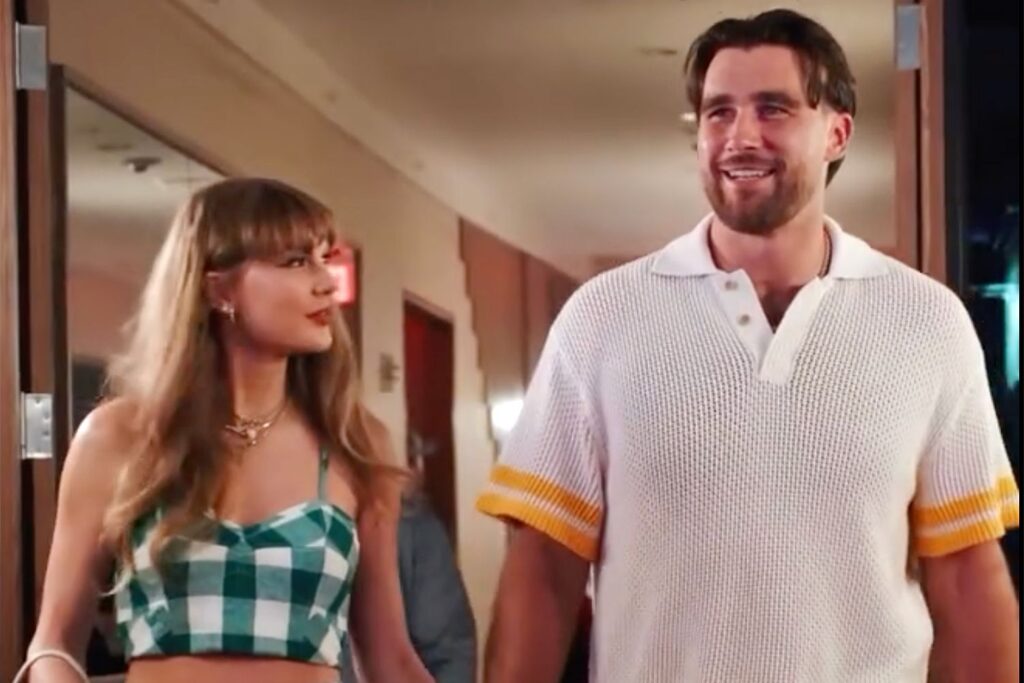 Taylor Swift Apoya a Travis Kelce con un Estilo Preppy y un Deslumbrante Pulsera de Diamantes de $4,350