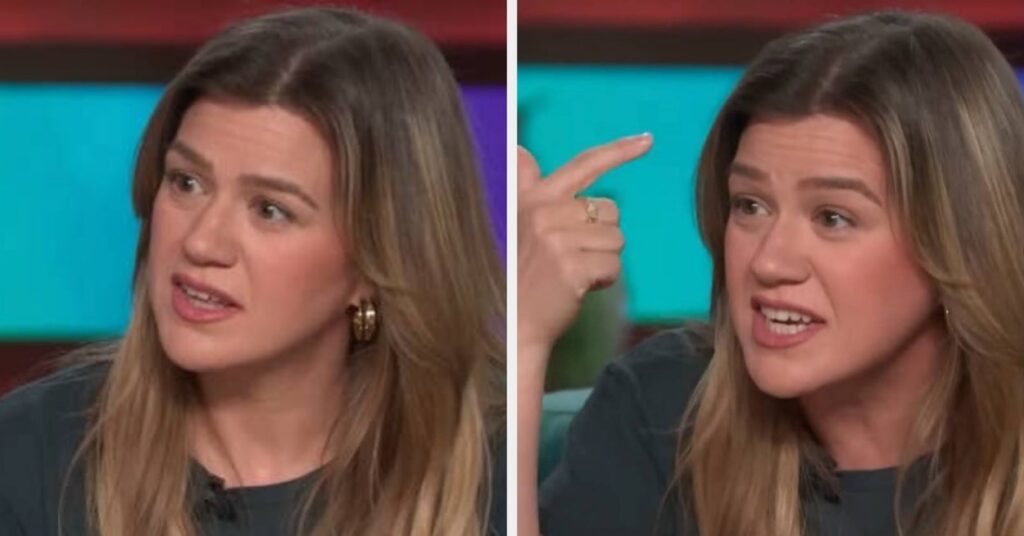 Kelly Clarkson reacciona tras ser sorprendida mirando fijamente el botox de frente de Allison Williams