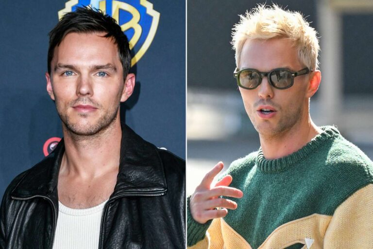 Nicholas Hoult sorprende con su atrevido cambio de look a rubio platino para el verano