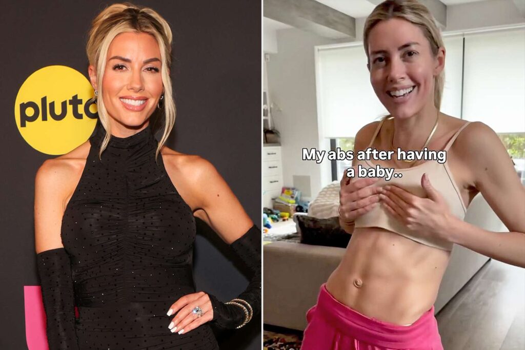 Heather Rae El Moussa presume sus abdominales y comparte consejos de salud más de 2 años después del nacimiento de su hijo