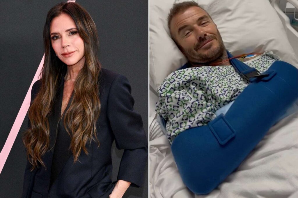 David Beckham en el hospital: Victoria Beckham comparte una foto deseándole pronta recuperación