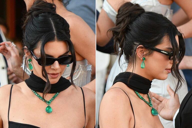 Kendall Jenner brilla con 250 quilates de esmeraldas en la boda de Jeff Bezos y Lauren Sánchez