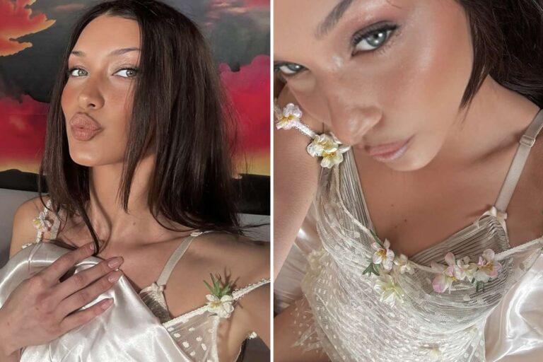 Bella Hadid luce lencería sensual de encaje y slips blancos: descubre las fotos más atrevidas
