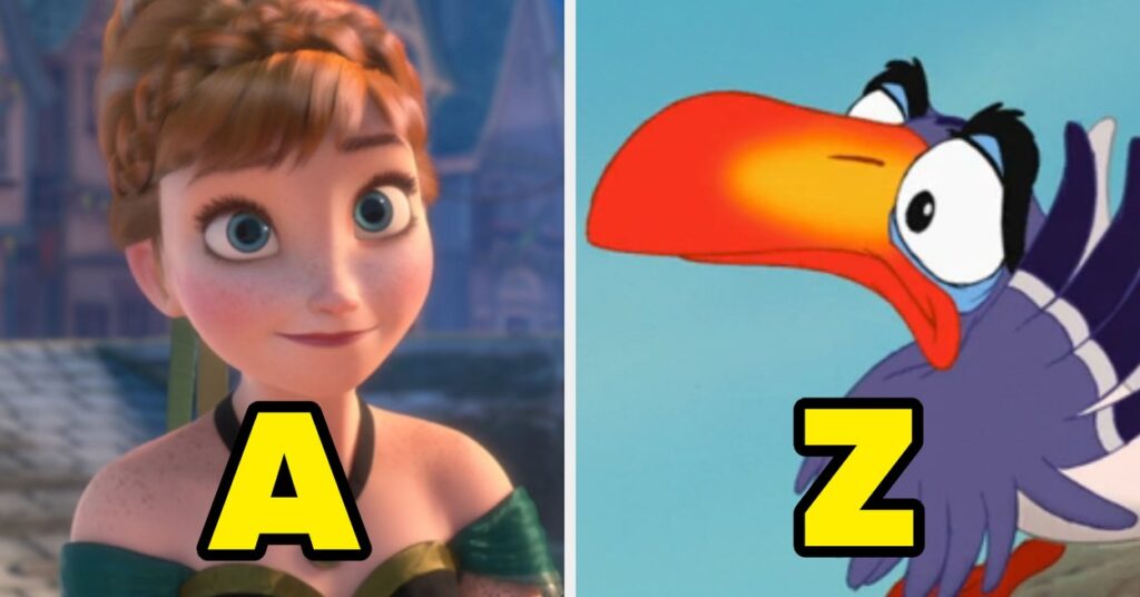 Solo tienes un 75% de probabilidad de aprobar este quiz de personajes de Disney de la A a la Z