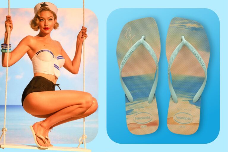 Gigi Hadid lanza chanclas retro de una marca utilizada por celebridades, perfectas para el verano